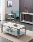 Console FLUTE Chrome plateau verre 120x40x78 cm