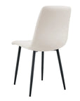 Chaise ELISA pied métal NOIR velours BEIGE, TAUPE, GRIS, ANTHRACITE et NOIR