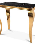 Console BAROQUE Gold plateau en verre 110x50x85 cm