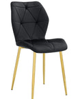 Chaise COQUILLAGE PIED GOLD BEIGE, TAUPE, ANTHRACITE, NOIR, VERT SAPIN