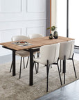 Table extensible à rallonge BORA CHENE GRIFFEE 110/170x70x75cm