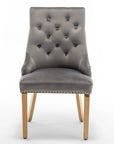 Chaise LION MATELASSEE pied GOLD NOIR, ANTHRACITE, BEIGE