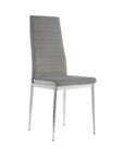 Lot de chaises TOLIA chrome velours