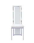 Lot de chaises Dana simili cuir contour chromé