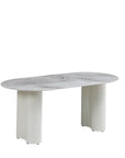 Table de repas VENEZIA PIEDS BEIGE PLATEAU MARBRE GRIS