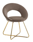Chaise BUBBLE GOLD BLEU, BEIGE, GRIS, ECRU et MOKA