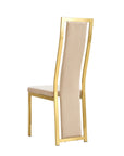 Lot de chaises Dana velours contour Gold