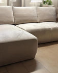 Canapé DYONISOS VELLUTO D'ANGLE BEIGE