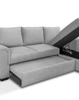 Canapé AMALFI GRIS, ANTHRACITE, BEIGE convertible angle réversible 238x155cm