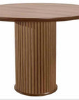 Table à manger EMILIE RONDE NOIR et NOYER diamètre 110cm