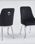 CHAISE BAROKA CHROME NOIR
