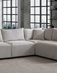 CANAPE MODULABLE AZRA TISSU CHENILLE