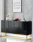 BUFFET ALYA BOIS LAQUE NOIR DORE