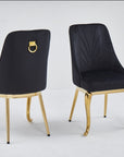 CHAISE BAROKA DIVERS COULEURS PIEDS DORE