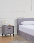 CHEVET NOBEL GRIS 38X45X48
