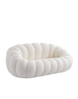 CANAPÉ PERLE 180 TISSU BOUCLÉ BLANC