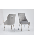 CHAISE BAROKA CHROME GRIS