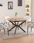 TABLE REPAS LILIPUTIEN EXTENSIBLE CHENE NATUREL 120/160x75cm