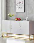 BUFFET ALYA BOIS LAQUE BLANC DORE