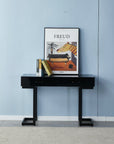 Console &nbsp;- Lilas NOIR| Plateau en Verre Trempé | 120 × 40 × 80 cm