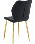 CHAISE COQUILLAGE PIEDS OR