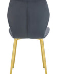 CHAISE COQUILLAGE PIEDS OR