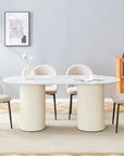 TABLE DE REPAS KEYSHA BEIGE 180X90