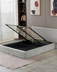 LIT COFFRE MAIA COTELE GRIS 140X190