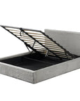 LIT COFFRE MAIA COTELE GRIS 140X190