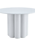 TABLE DE REPAS FLOWER BLANC 120