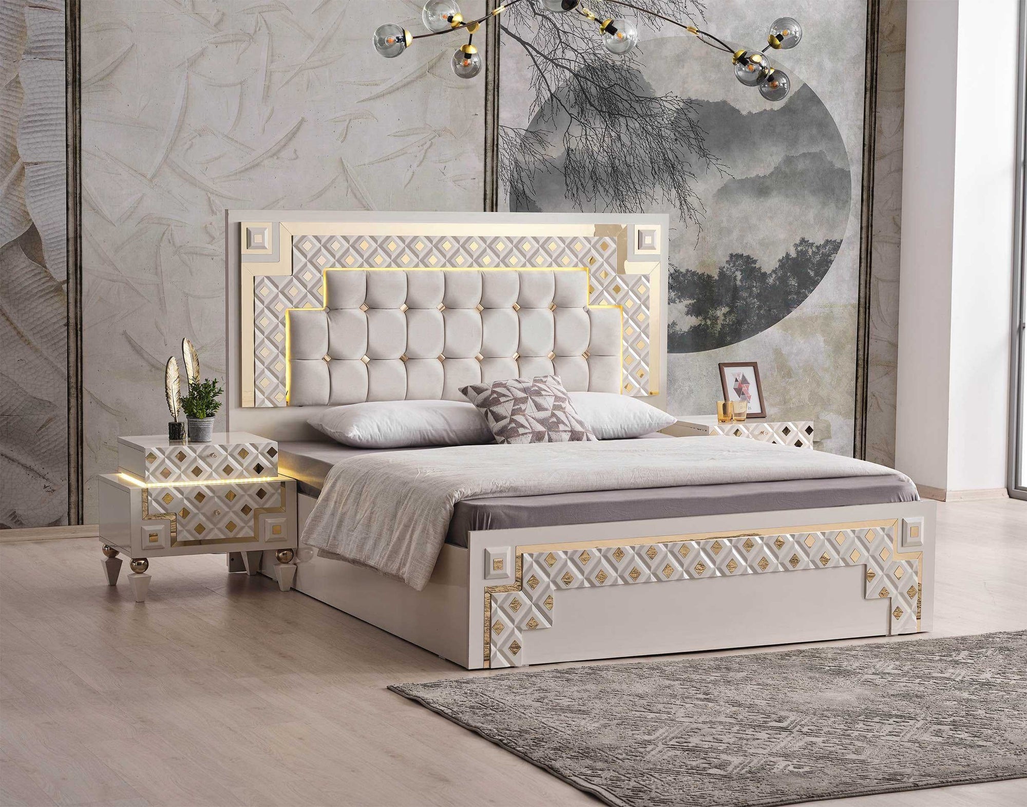 Chambre à coucher Cristal Gold