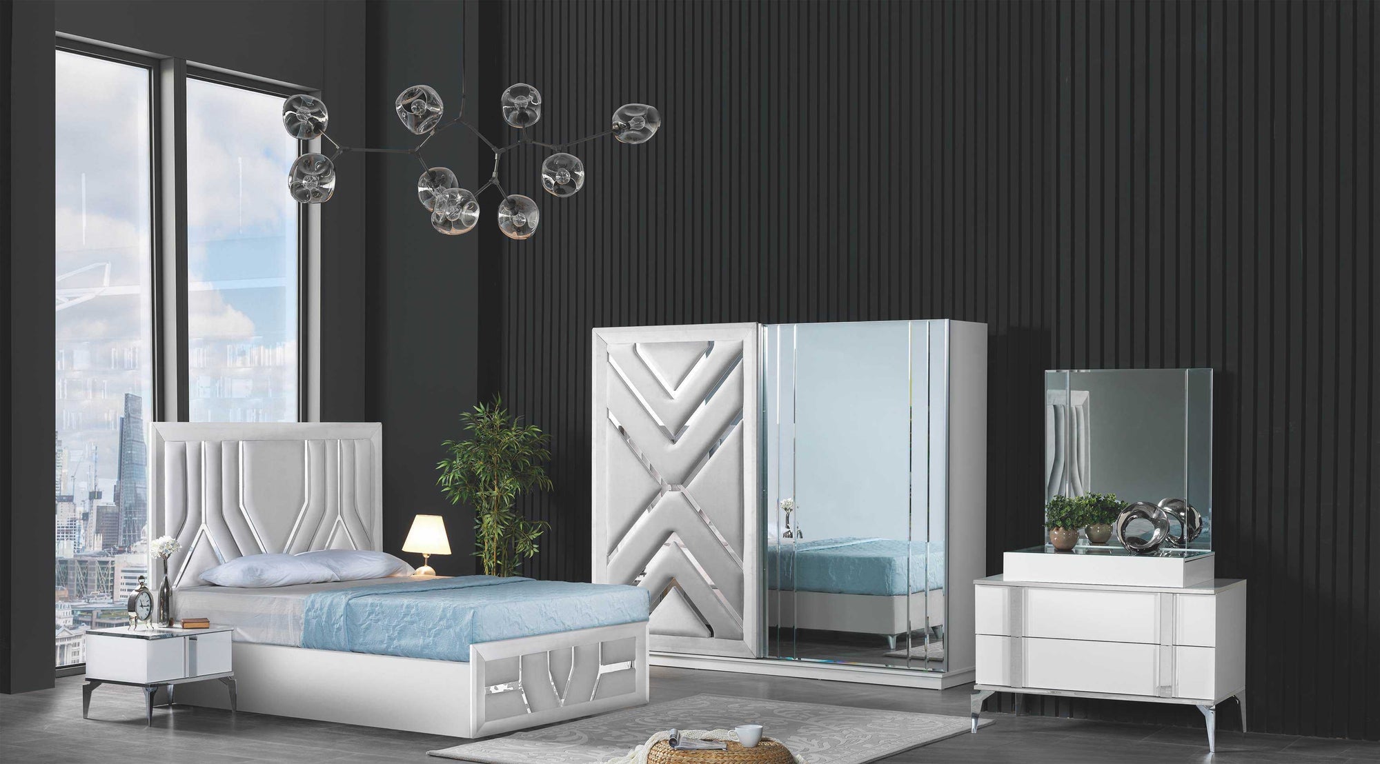 Chambre à coucher Boss Gris