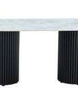 TABLE REPAS KEYSHA TRAVERTIN CERAMIQUE 180X90
