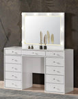 COIFFEUSE LADY 11 TIROIRS MIROIR LED