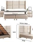 LIT COFFRE RIO 160X200 BEIGE