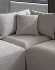 CANAPE MODULABLE AZRA TISSU CHENILLE