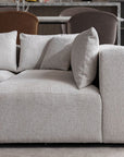 CANAPE MODULABLE AZRA TISSU CHENILLE