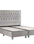 LIT COFFRE HUGO GRIS 140X190