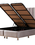 LIT COFFRE NATURA GRIS 160x200cm