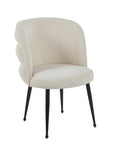 Chaise SACHA pied noir tissus effet LIN  ECRU, MOKA, GRIS, ANTHRACITE