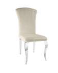 Lot de Chaises baroque LOUIS Chrome Velours