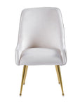 Chaise LUXURY GOLD velours BEIGE, ROSE, ANTHRACITE, GRIS