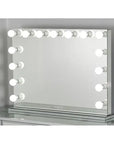 Miroir rectangle BLUETOOTH avec ENCEINTE ET LED 110x20x80cm