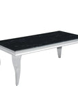 Table basse BAROQUE Chrome  120x60x45 cm