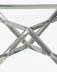 Console PYRAMID en verre Transparent 120x40x78 cm
