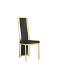 Lot de chaises Dana velours contour Gold