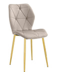 Chaise COQUILLAGE PIED GOLD BEIGE, TAUPE, ANTHRACITE, NOIR, VERT SAPIN