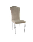 Lot de Chaises baroque LOUIS Chrome Velours