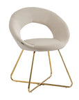 Chaise BUBBLE GOLD BLEU, BEIGE, GRIS, ECRU et MOKA