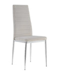 Lot de chaises TOLIA chrome velours